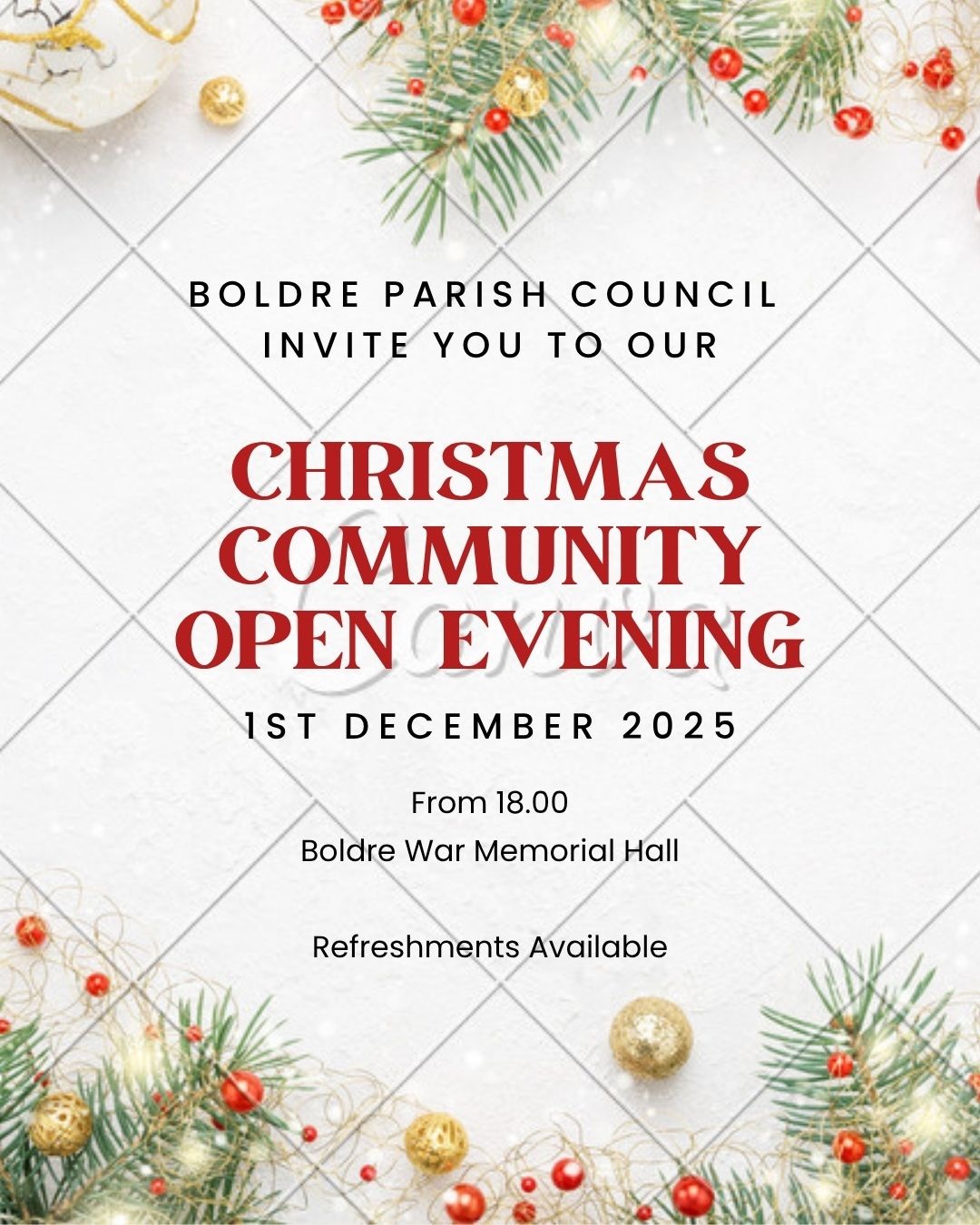 Bpc Christmas Community Open Evening 25 FINAL